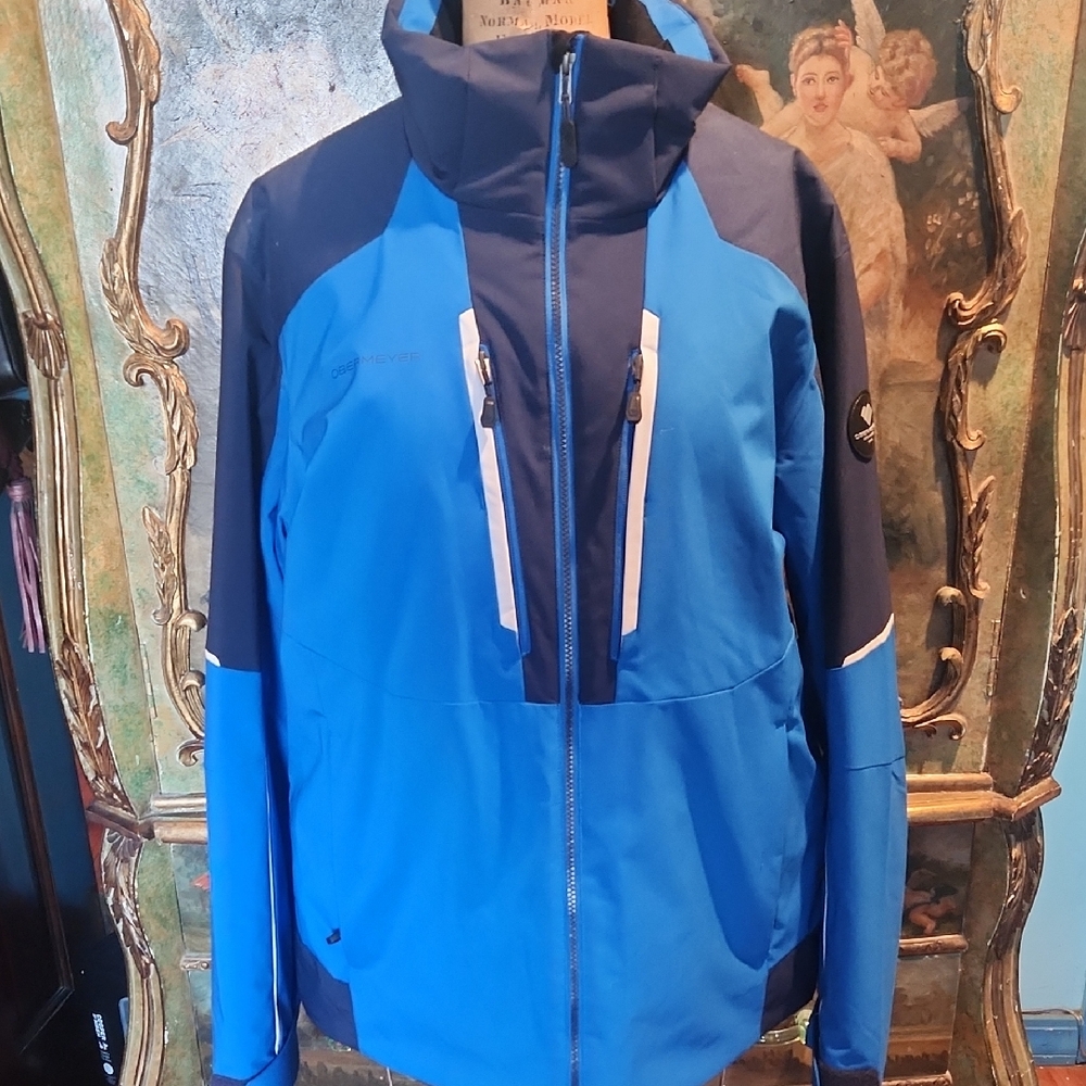 Obermeyer Men's Two-Tone Blue Ski Jacket